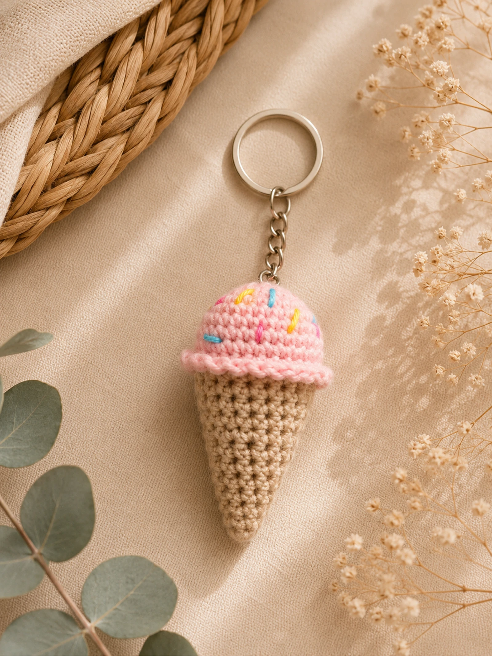 Porte clé glace 